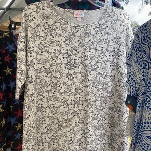 LuLaRoe Disney’s Flounder Irma-style Top EUC Size S